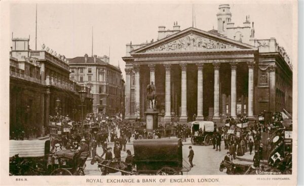 London  UK Royal Exchange and Bank of England