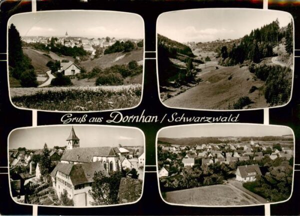 Dornhan Panorama Teilansichten Kirche