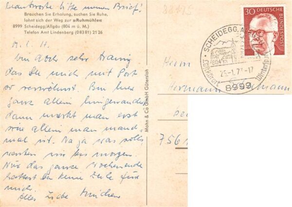 Scheidegg Allgaeu Gasthaus Ruhmuehle – Bild 2