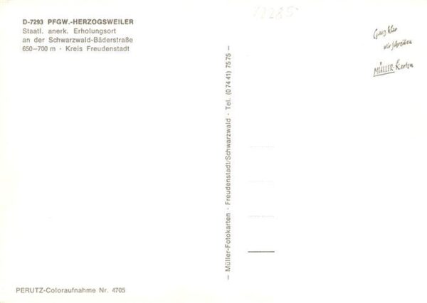 Herzogsweiler Pfalzgrafenweiler Fliegeraufnahme Teilansichten Waldweg – Bild 2