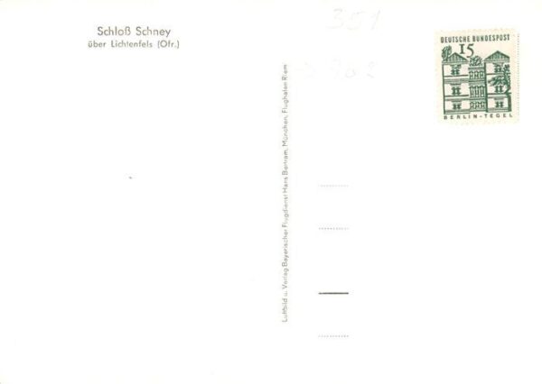 Lichtenfels Bayern Schloss Schney Fliegeraufnahme – Bild 2