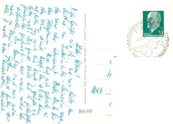 Markneukirchen Landesgemeindetal Panorama Stadt Gewerbemuseum Ernst Thaelmann Pl – Bild 2