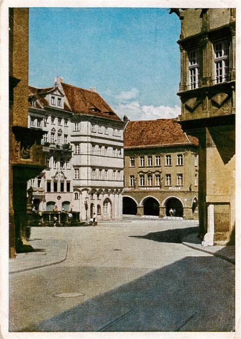 Goerlitz  Sachsen Untermarkt zwischen Rathaus und Schoenhof mit Waage und Lauben
