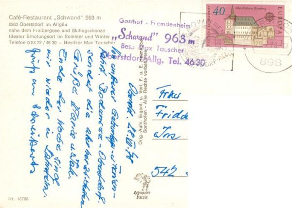 Oberstdorf Alpengasthof Schwand Gastraeume Terrasse – Bild 2