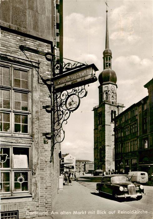 Dortmund Am alten Markt mit Blick auf Reinoldikirche
