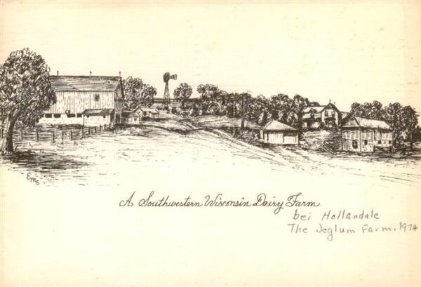 Hollandale Wisconsin USA A Southwestern Wisconsin Dairy Farm