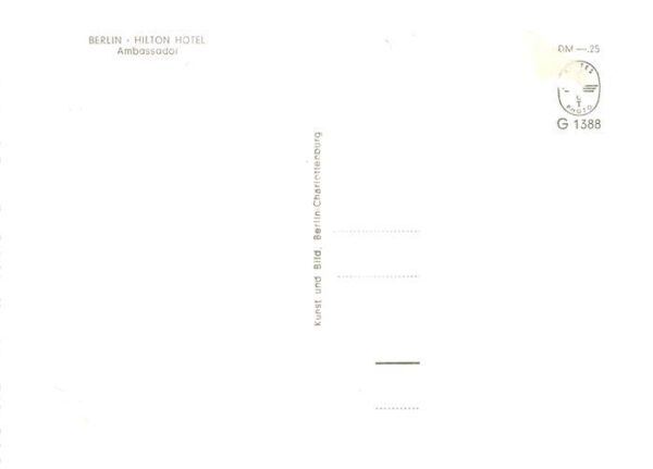 Berlin Hilton Hotel Ambassador – Bild 2