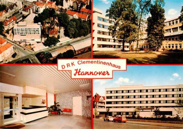 Hannover DRK Clementinenhaus Fliegeraufnahme Teilansichten Rezeption