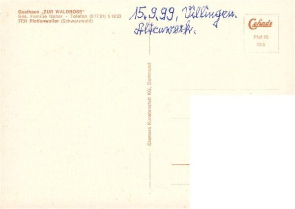 Pfaffenweiler Breisgau Gasthaus Zur Waldrose Gastraeume – Bild 2