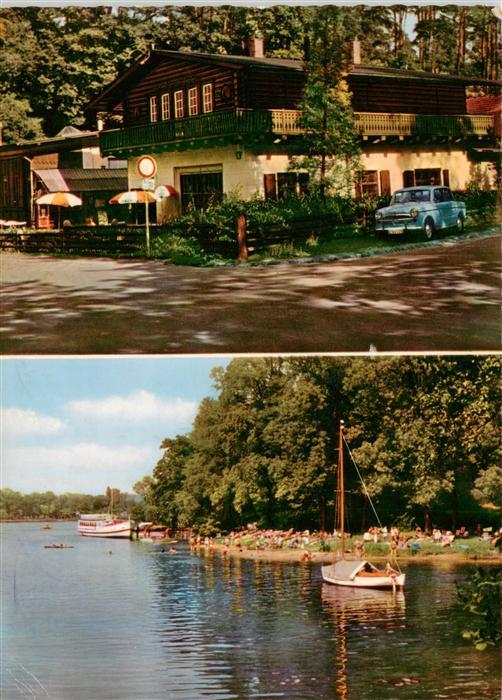 Wannsee Berlin Gaststaette Moorlake Strandpartie