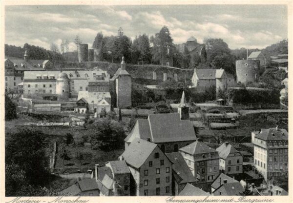 Monschau Panorama mit Burgruine