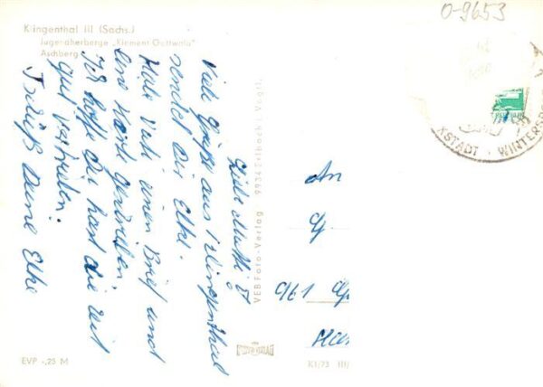 Aschberg  Vogtland Reichenbach Klingenthal III Jugendherberge Klement Gottwald A – Bild 2