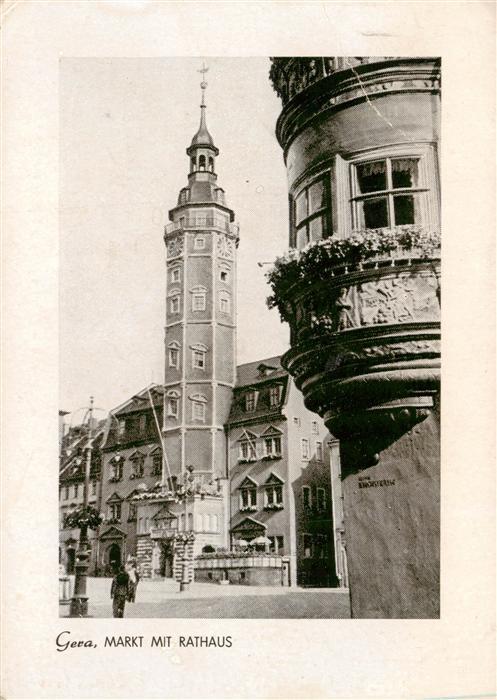 Gera Markt mit Rathaus