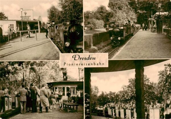 Dresden Elbe Pioniereisenbahn Teilansichten