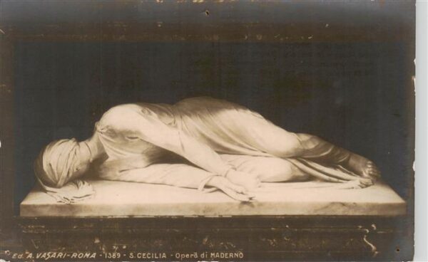 Skulpturen A.Vasari-Roma  Cartolina Postale S.Cecilia