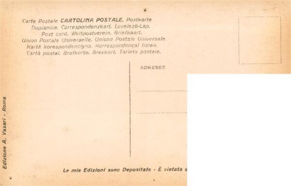 Skulpturen A.Vasari-Roma  Cartolina Postale S.Cecilia – Bild 2