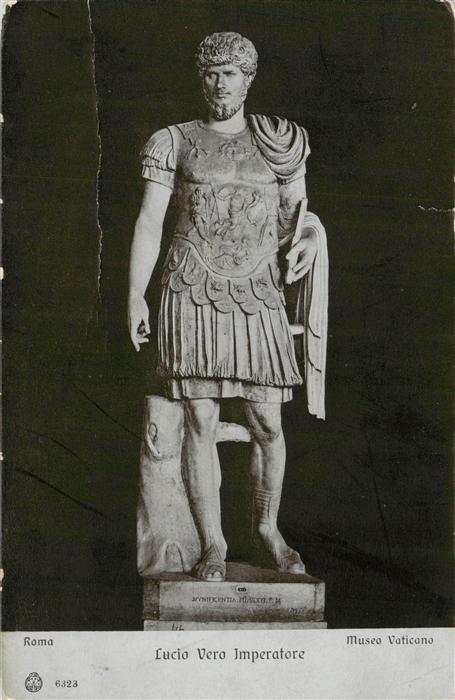 Skulpturen Roma Lucio Vero Imperatore Museo Vaticano