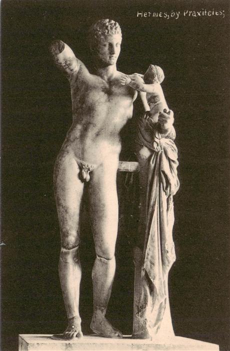 Skulpturen Hermes by Praxiteies