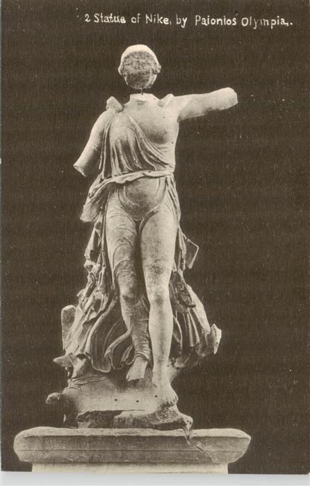 Skulpturen Statue of Nike by Paionios Olympia