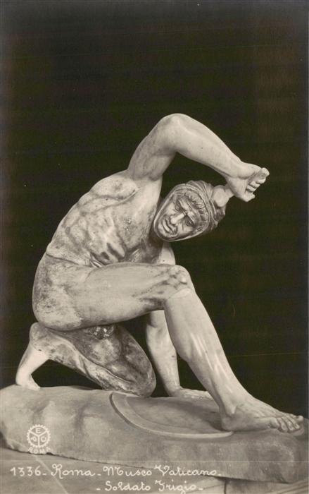 Skulpturen Roma Museo Vatocano Soldato Irigio
