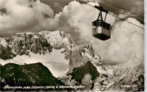 Seilbahn Cable-Car Telepherique Kreuzeckbahn Zugspitze Hoellentahlgletscher