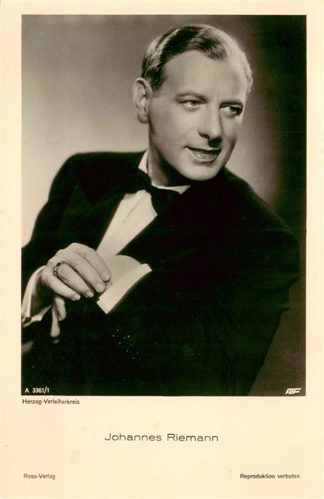Foto Ross-Verlag Nr. Nr.A 3361/1 Johannes Riemann
