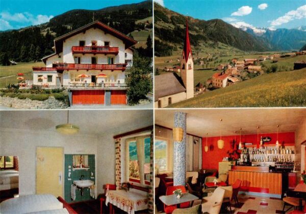 Hippach Tirol AT Cafe Pension Alpenblick Gastraum Bar Zimmer Kirche