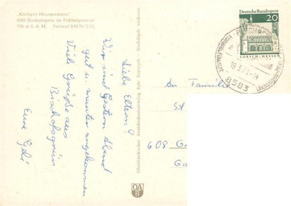 Bischofsgruen Kurhaus Haeussermann – Bild 2