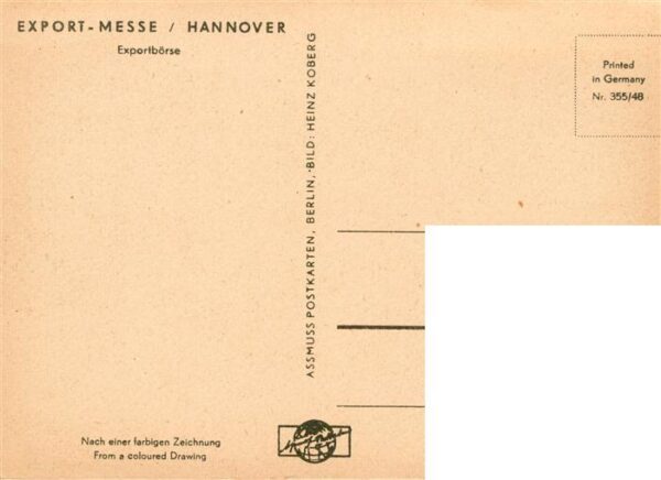 Hannover Export-Messe Exportboerse Zeichnung – Bild 2