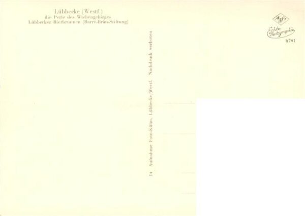 Luebbecke Westfalen Luebbecker Bierbrunnen Barre Braeu Stiftung – Bild 2