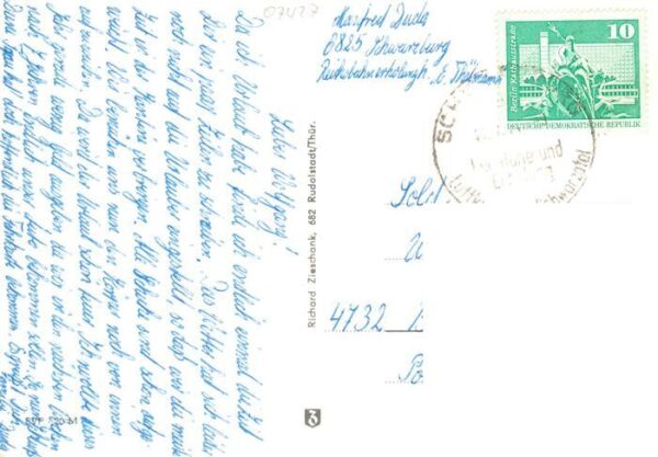 Schwarzburg Thueringer Wald Trippsteinblick Ernst Thaelmann Heim – Bild 2