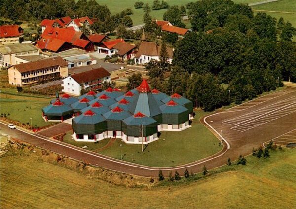 Wigratzbad Herz Jesu und Maria Suehnekirche Fliegeraufnahme