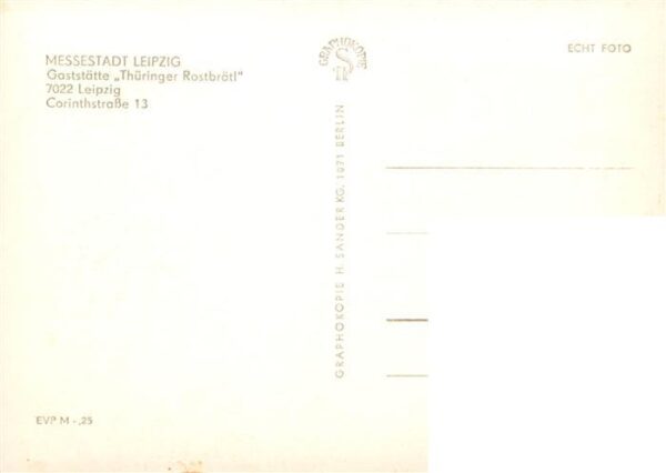 Leipzig Gaststaette Thueringer Rostbraetl – Bild 2