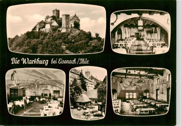 Eisenach Die Wartburg Weinrestaurant Hofgarten Grosser Festsaal Speiserestaurant