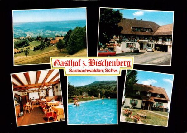 Sasbachwalden Panorama Gasthof zum Bischenberg Gastraum Freibad Gaestehaus