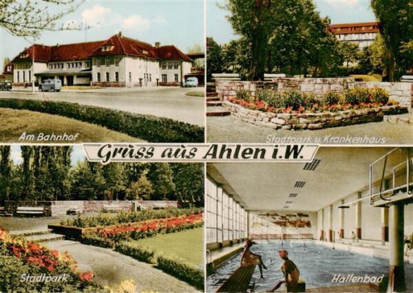 Ahlen Westfalen Bahnhof Stadtpark Krankenhaus Hallenbad