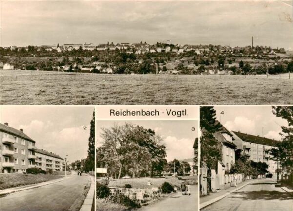 Reichenbach  Vogtland Panorama Rosenstrasse Zwickauer Strasse Parkstrasse