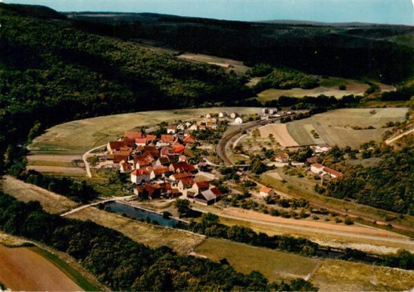 Morlesau Hammelburg Unterfranken Hotel Pension Noeth Fliegeraufnahme