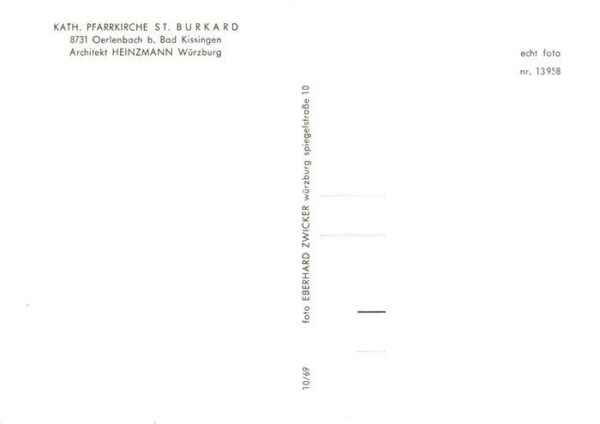Oerlenbach Kath Pfarrkirche St Burkard – Bild 2
