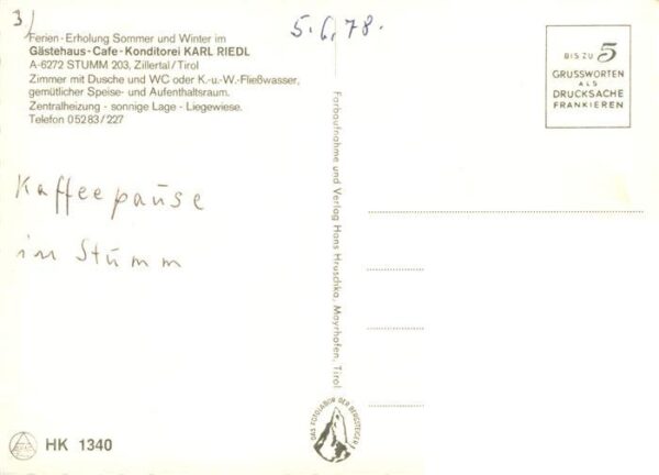 Stumm Zillertal AT Cafe Konditorei Karl Ried Gastraum – Bild 2