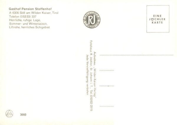 Soell Tirol AT Gasthof Pension Stoffenhof Gastraum Bar – Bild 2