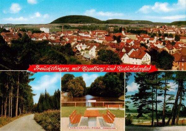 Treuchtlingen Panorama mit Nagelberg und Naturlehrpfad Karlsgraben Fossa Carolin