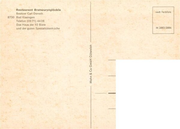 Bad Kissingen Restaurant Bratwurstgloeckle Gastraeume – Bild 2