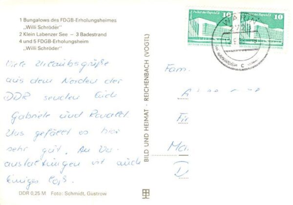 Labenz Bungalows des FDGB Erholungsheimes Wille Schroeder Klein Labenzer See Bad – Bild 2