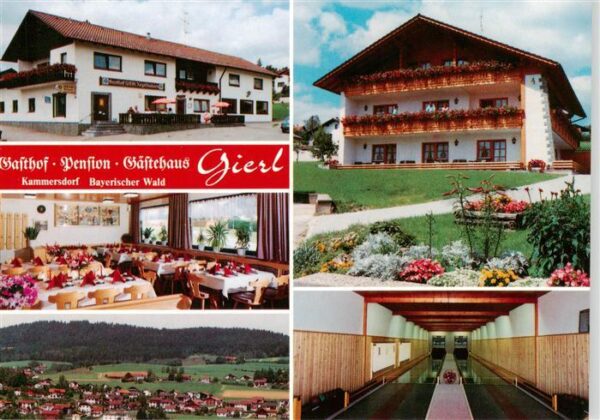 Geiersthal Regen Bayern Gasthof Pension Gaestehaus Gierl Gastraum Kegelbahn Pano