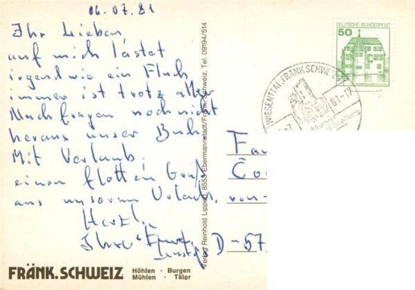 Muggendorf Fraenkische Schweiz Panorama Brunnen Markt Apotheke – Bild 2