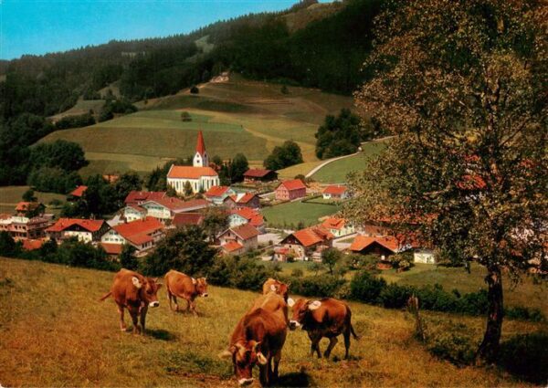 Wengen Kempten Allgaeu Ortspartie Kuhherde