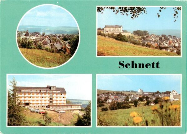 Schnett Masserberg Thueringer Wald Panorama FDGB Erholungsheim Kaluga Teilansich