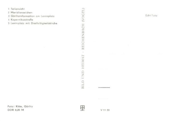 Goerlitz  Sachsen Teilansicht Meridianzeichen Goerlitzinformation am Leninplatz – Bild 2