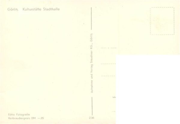 Goerlitz  Sachsen Kulturstaette Stadthalle Park – Bild 2
